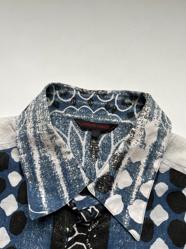 Producto - Roberto Cavalli Camisa All-Over Bandana Polka Dot Print - 5
