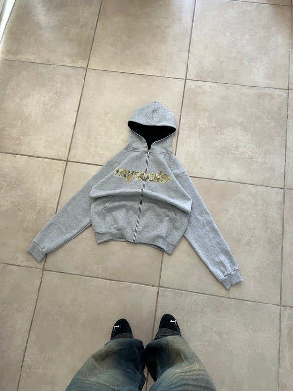 Producto - ZIP HOODIE OVER MYSOULS GRIS MELANGE