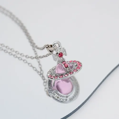 Producto - Collar orbe mini pink