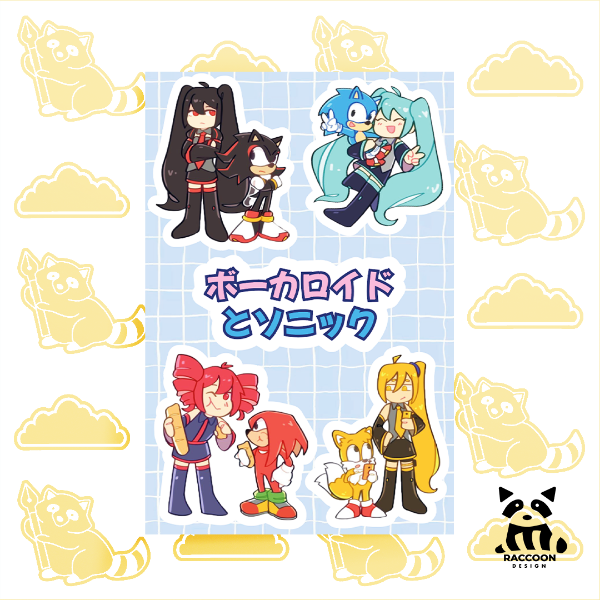 Producto - Plancha de Stickers Vocaloid 5