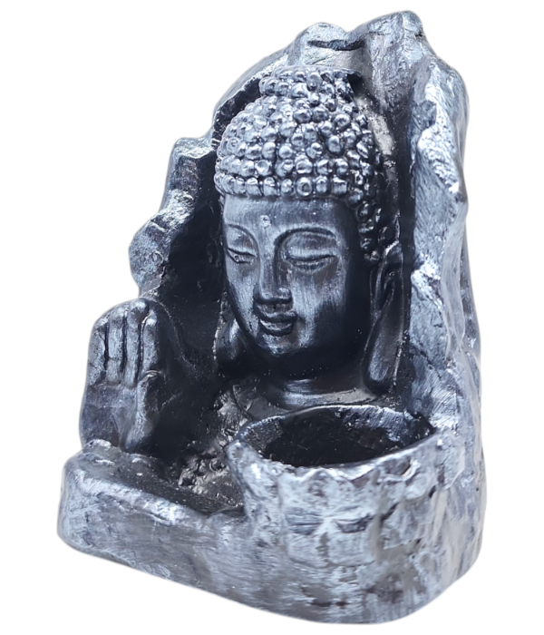Producto - CASCADA DE YESO PINTADO DE 15cm - BUDA GRIS