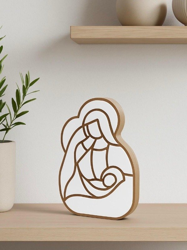 Producto - Pesebre Sagrada Familia En Madera Mdf