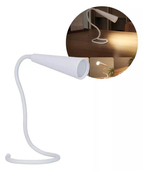 Producto - Lámpara velador flexible de lectura, blanco