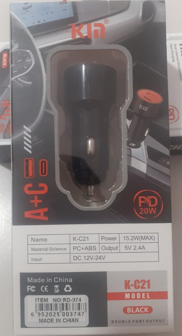 Producto - Cargador para Auto KIN