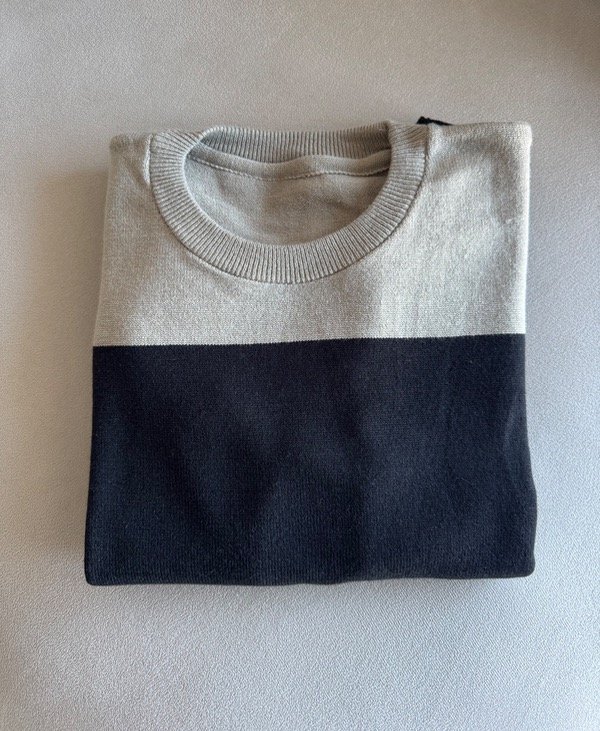 Producto - Sweater rayado grueso bi color