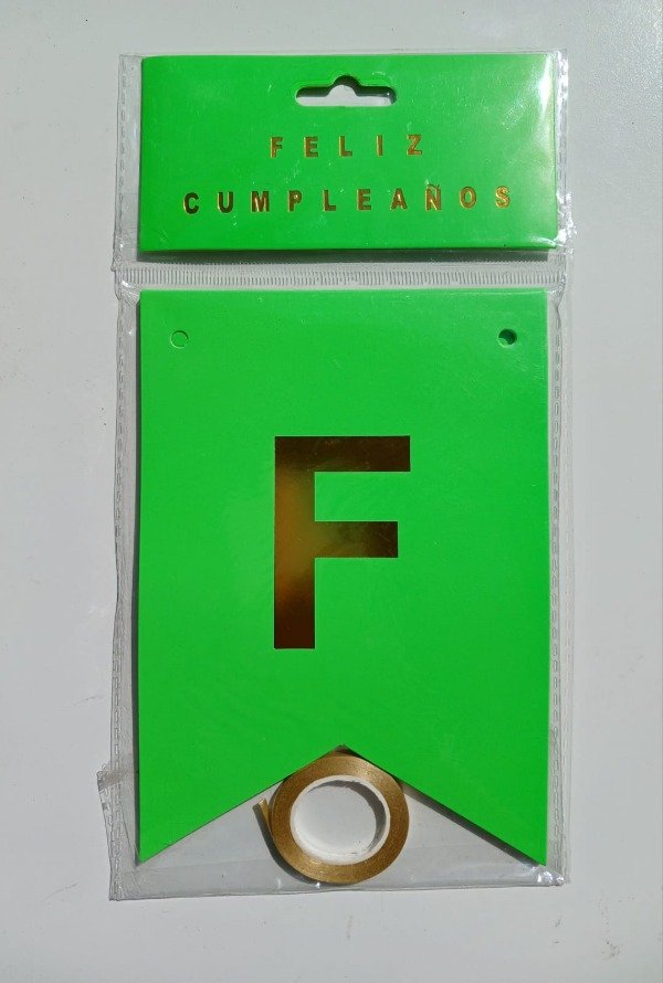 Producto - Banderin Fluo "FC" Verde Manzana