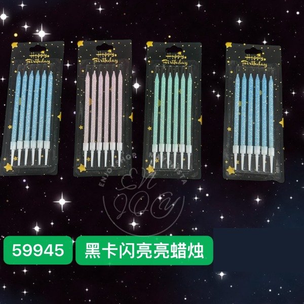 Producto - BLISTER X6 VELAS BRILLOS COLORES PASTEL CUMPLE