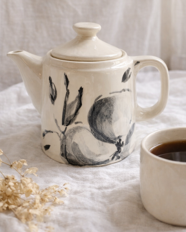 Producto - Tetera chica azul de cerámica