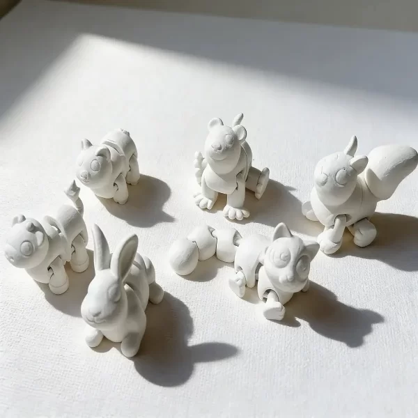 Producto - 6 Figuras Para Pintar - Animales Articulados