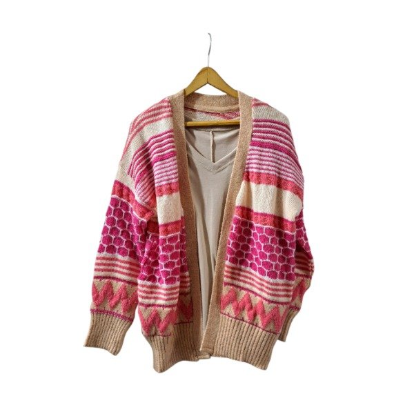 Producto - Saco Lana estampado. Talle unico entre 48y52 - 0