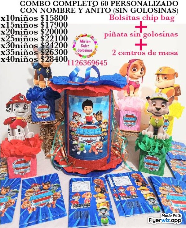 Producto - Combo completo 60 sin golosinas