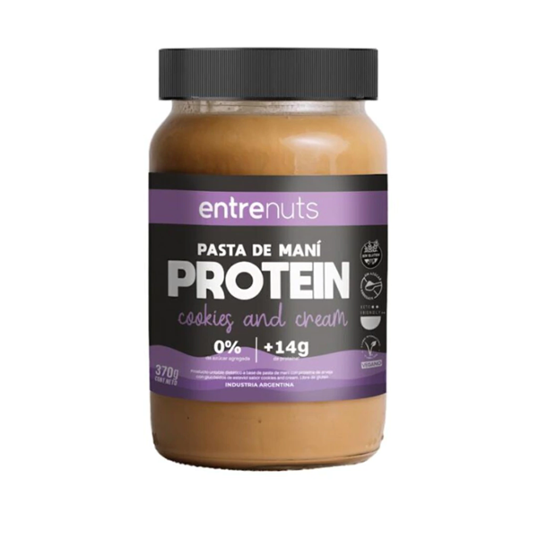 Producto - Pasta de Maní Protein Cookies and Cream Entrenuts