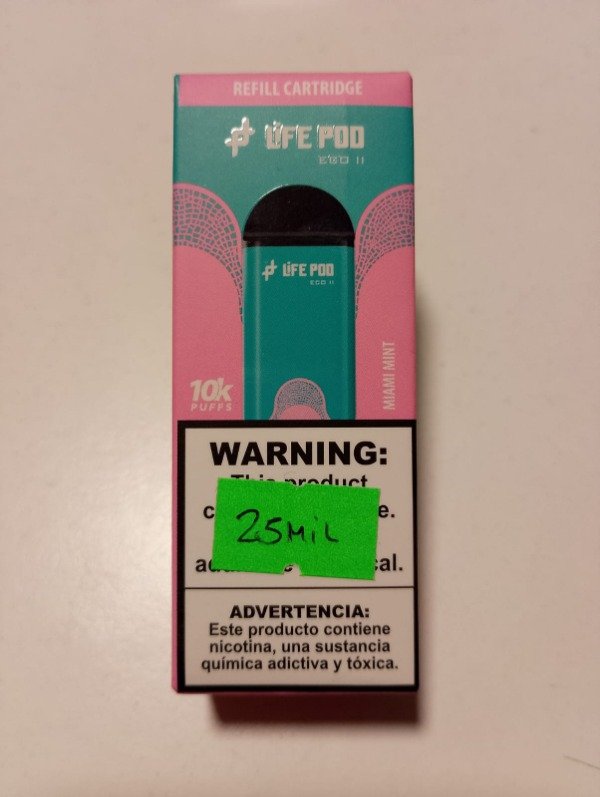 Producto - CARTUCHO "MIAMI MINT" 10.000puff - LIFEPOD