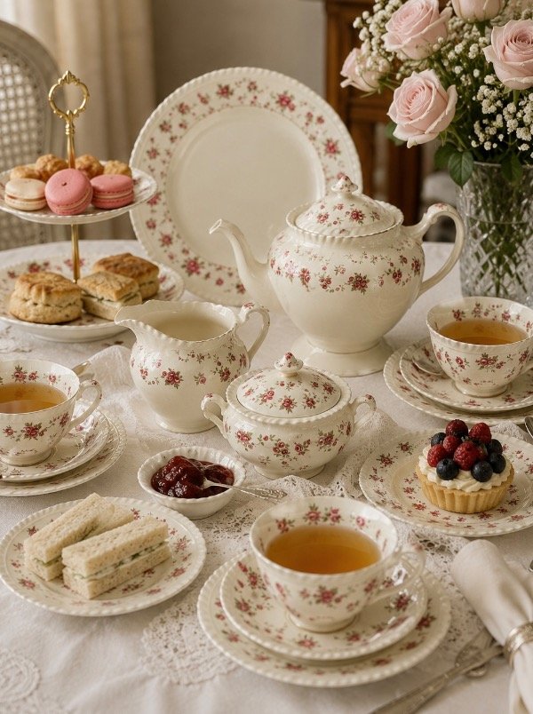 Producto - Juego de té y postre coronita Johnson Bros