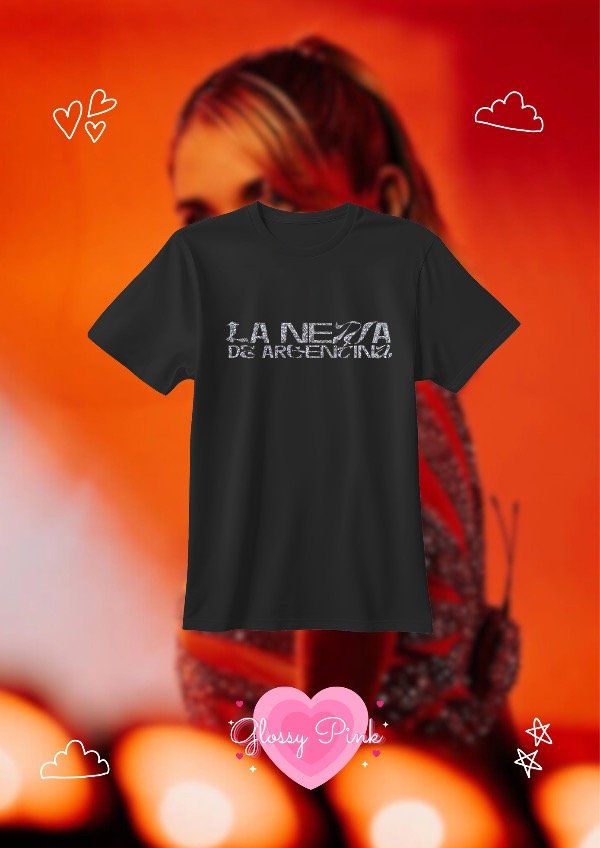 Producto - Remera La Nena de Argentina - VINILO GLITTER