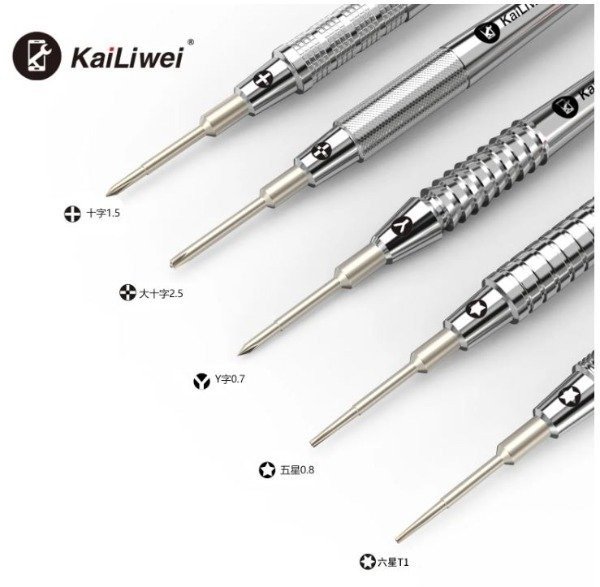 Producto - Set Destornilladores KaiLiwei Y0.7 5pcs