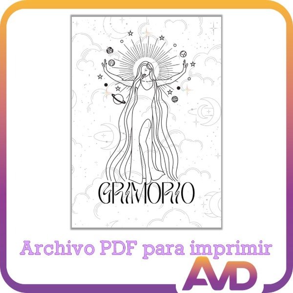 Producto - Grimorio Cuaderno de Magia, Rituales, Hechizos y más PDF imprimible
