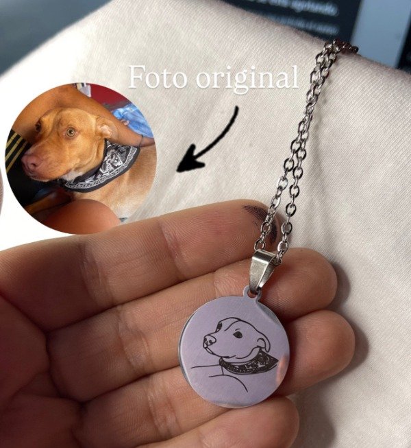 Producto - Collar Medalla: Ilustrado