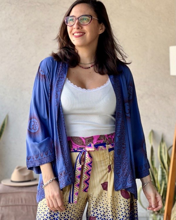 Producto - Kimono Hindi Azulino M a XL