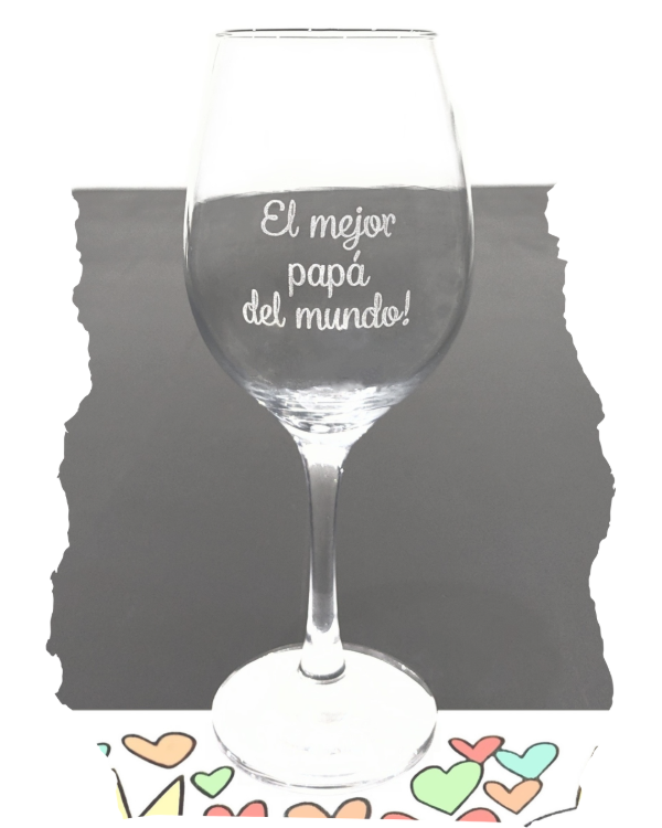 Producto - Copa de vino para el mejor papá del mundo