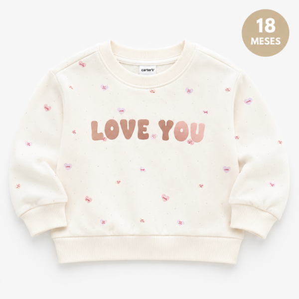 Producto - Buzo con friza carters talle 18 meses beighe