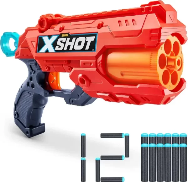 Producto - X-SHOT PISTOLA LANZADORA REFLEX 6 - Con 12 Dardos