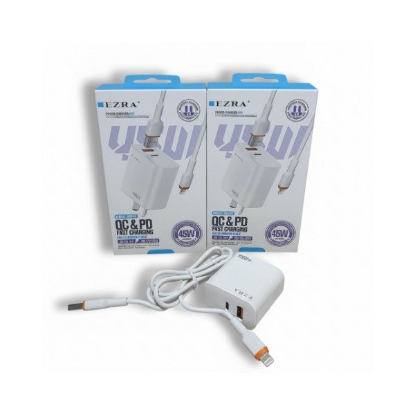 Producto - Cargador EZRA Carga Rapida 45W A+C + USB-I5 HC240.