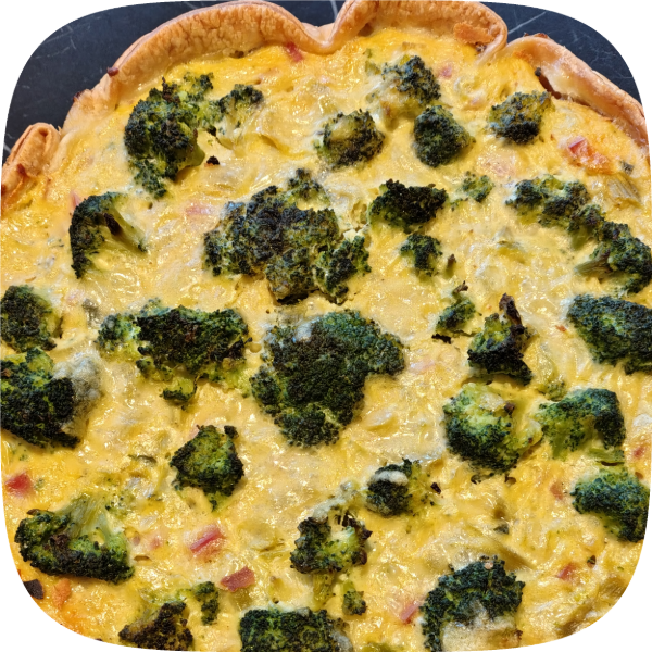 Producto - TARTA JAMON COCIDO, BROCOLI Y SALSA BLANCA