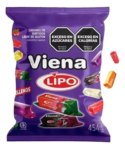 Producto - Lipo Caramelos Bastón Viena 454 gramos