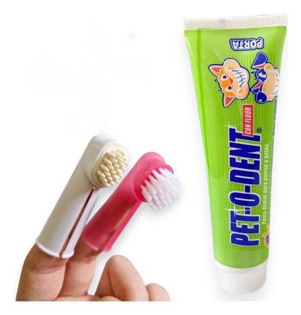 Producto - Pasta dental para mascotas + cepillos de regalo