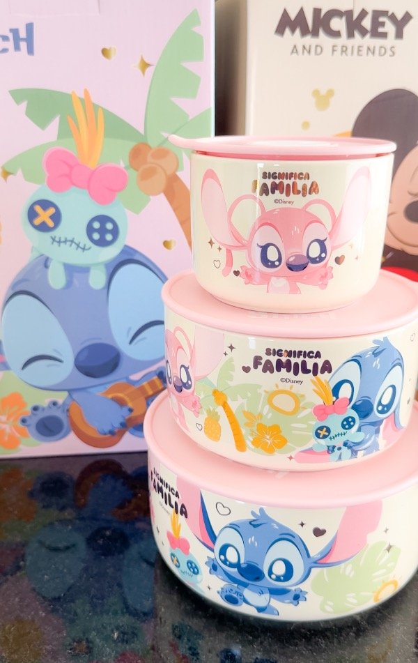 Producto - Set de Bowls herméticos Originales Stitch disney