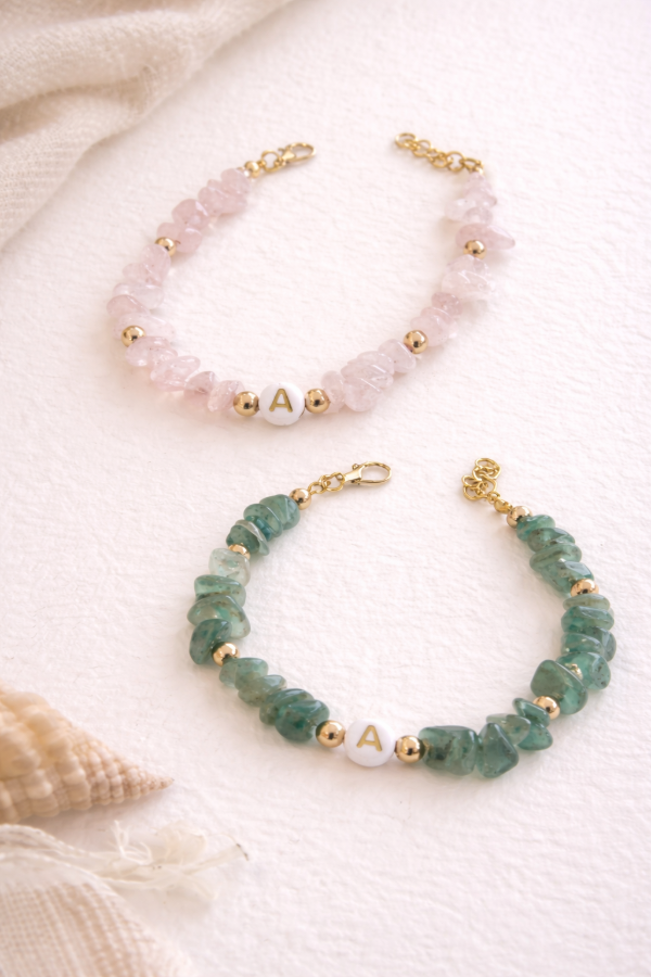 Producto - Pulsera de Cuarzo con Inicial