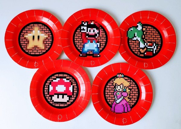 Producto - Mario Bros Platos Descartables X 5 Unidades