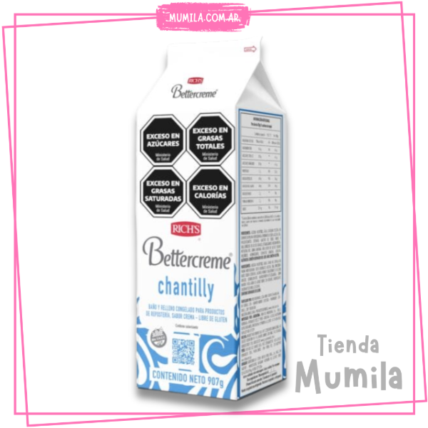 Producto - Crema Richs Chantilly Bettercreme 907gr