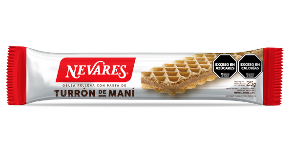 Producto - Turron con Mani Nevares 25gr