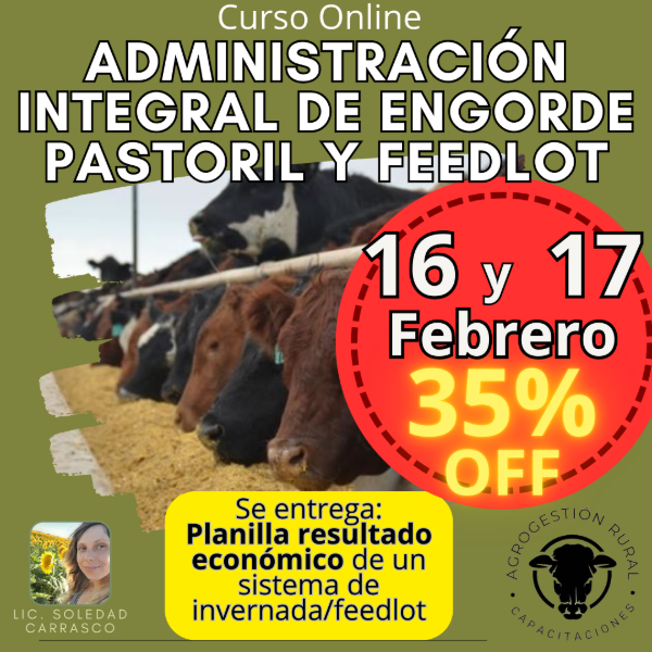 Producto - Curso Online: Administración Integral de Engorde Pastoril y Feedlot