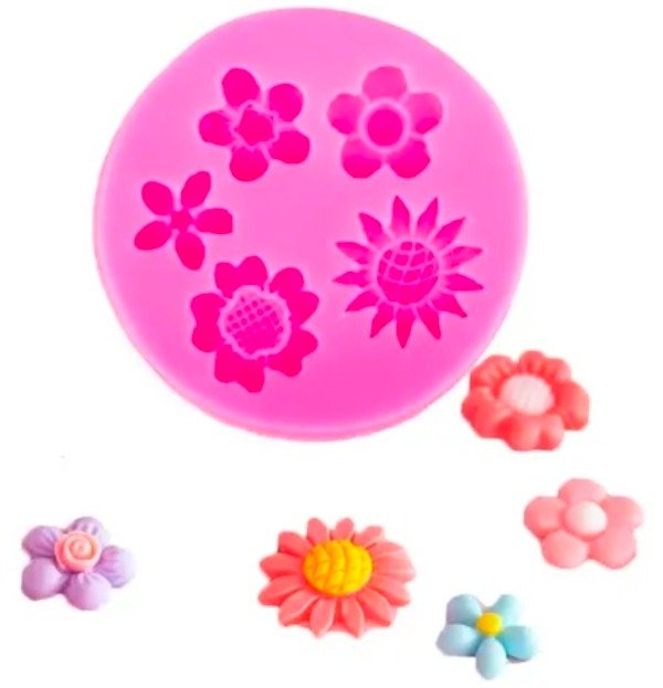 Producto - MOLDE FLORES SURTIDAS X5