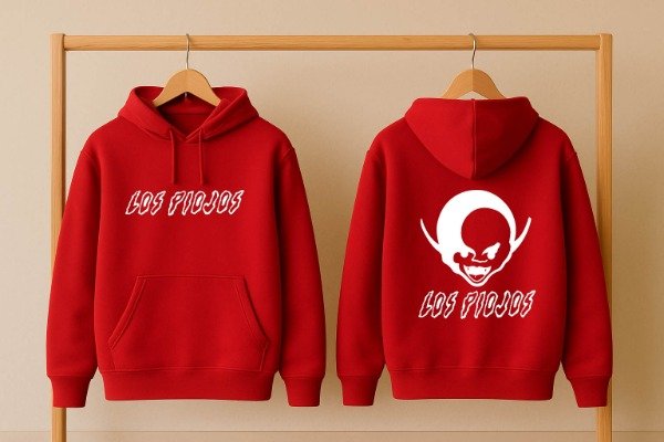 Producto - BUZO CANGURO ROJO LOS PIOJOS CABEZA