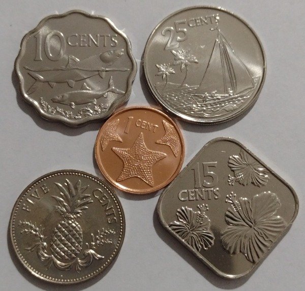 Producto - Bahamas lote de 5 monedas 2005/2018