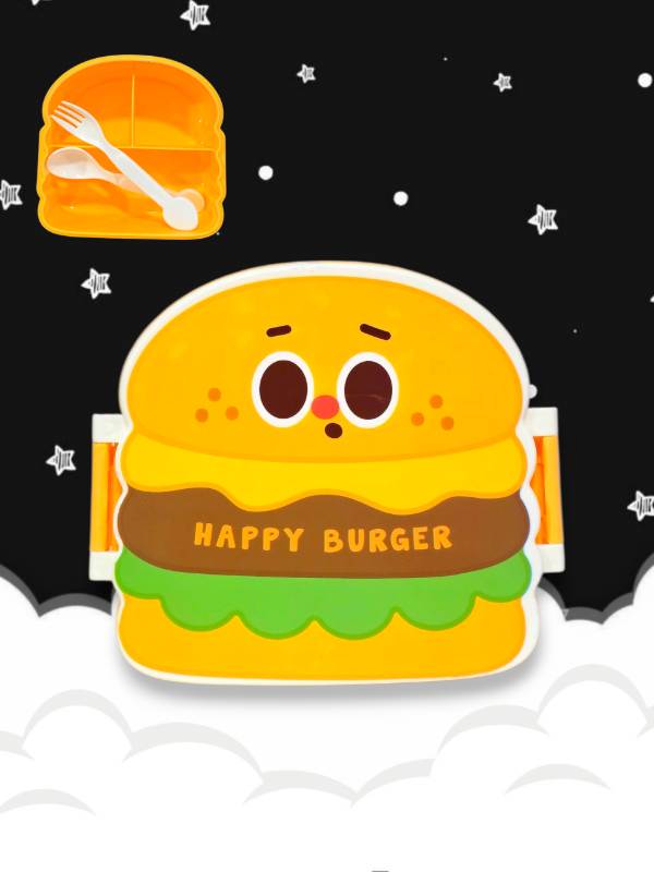 Producto - Lonchera hamburguesa c/cubiertos