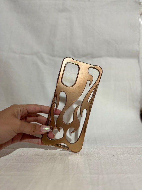 Producto - Funda fuego dorado