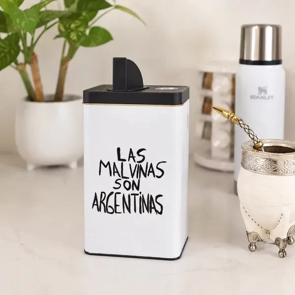 Producto - Lata Yerbera - Las Malvinas son Argentinas - 0