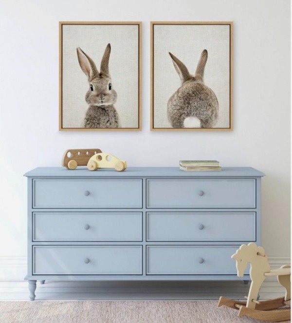 Producto - Set de 2 Cuadros Infantiles: Conejo