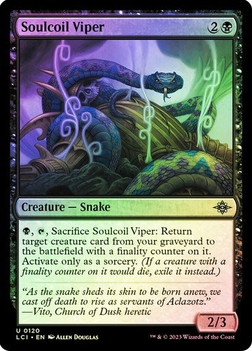 Producto - Soulcoil Viper Foil  Lost Caverns of Ixalan