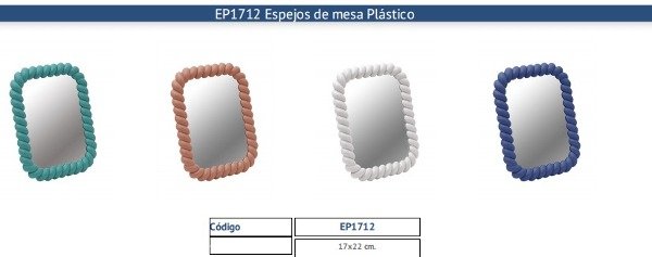 Producto - ESPEJO RECTANGULAR 17X22 EP1712