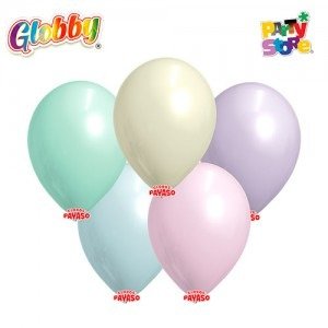 Producto - GLOBBY 12" PASTEL SURTIDO - x 25 U