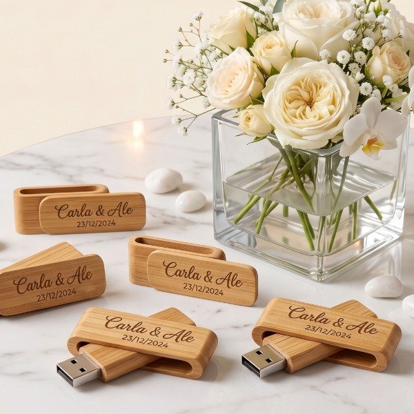 Producto - Pen Drive de Madera con Personalizado Grabado