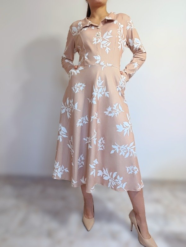 Producto - Vestido Giovanna (beige) TALLES S a 3XL