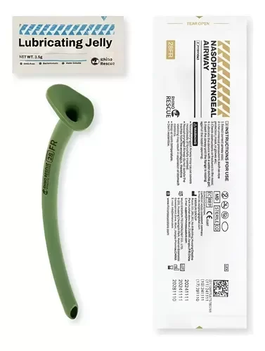 Producto - Cánula Nasofaríngea Táctica (NPA) Rhino Rescue 28 FR con Lubricante Estéril - 0