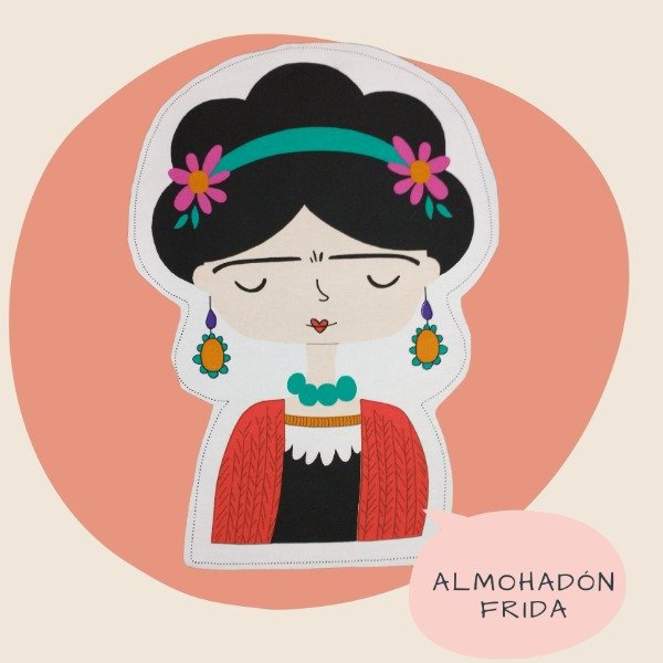 Producto - Almohadon Frida - Saco Rojo